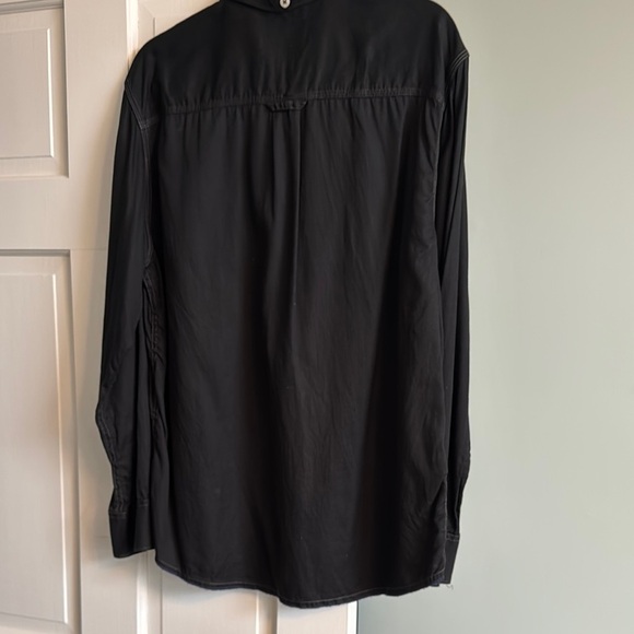 Men's Black Button-Up Shirt - Picture 5 of 6